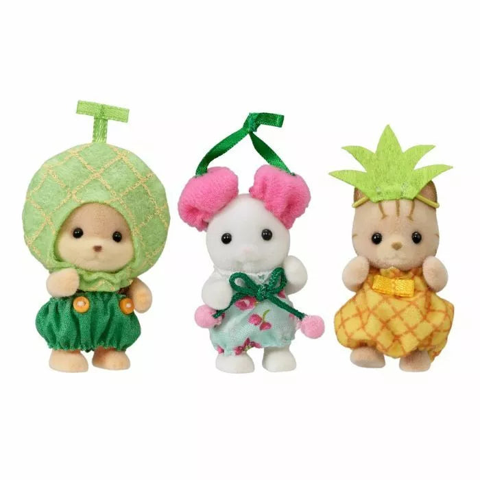 Epoch Sylvanian Families Baby Trio Melon Cherry Pineapple JAPAN OFFICIAL