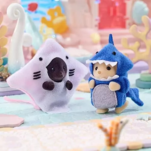 Sylvanian Families DEEP SEA FRIENDS PAIR SHARK & RAY Calico Critters