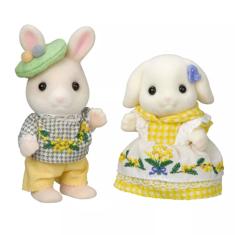 Sylvanian Families Pair set Miimosa Embroidery Japan Exlusive Calico Critters PS