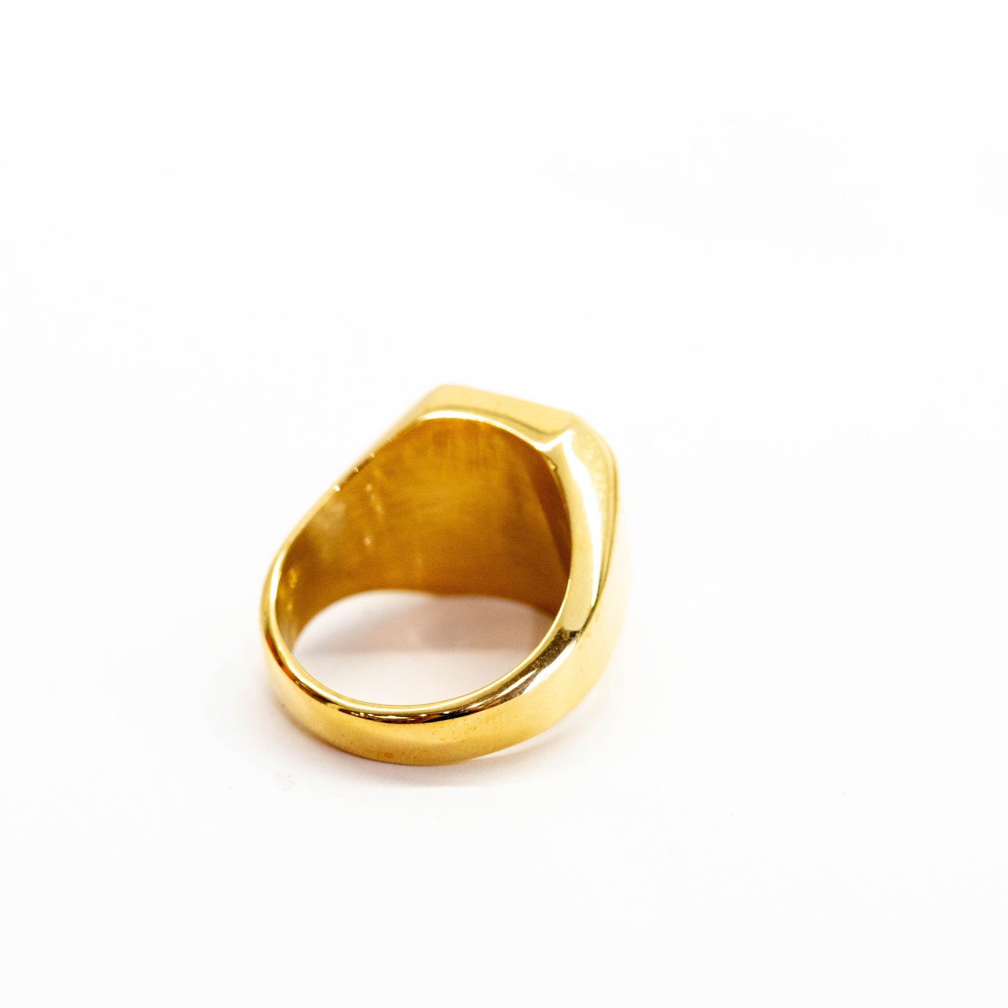 Elegant Gold Ring with Black Onyx Gemstone