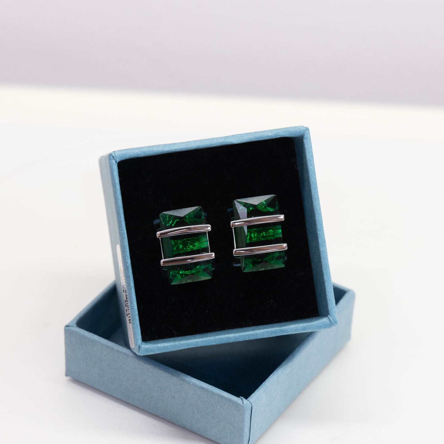 Green Gemstone Cufflinks | Elegant Men's Accessories