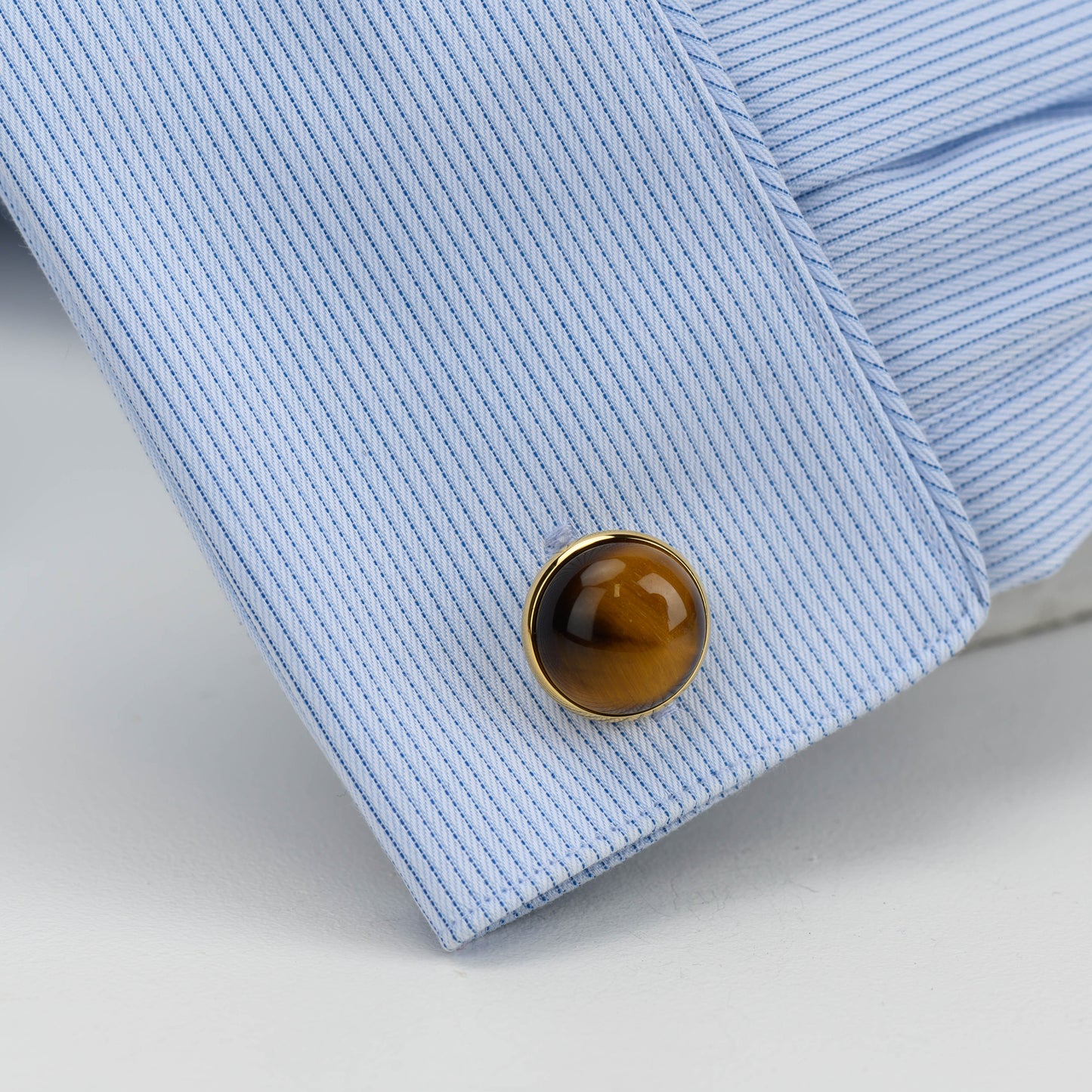 Elegant Tiger's Eye Cufflinks | Premium Men's Accessories