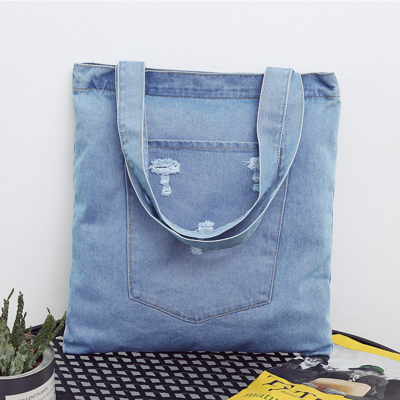 Classic Denim Tote - Effortless Style for Everyday Adventures